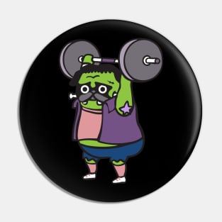 The snatch weightlifting Pug Frank Pin