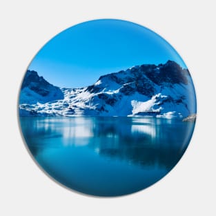 Lake Ice Swiss Alps I / Swiss Artwork Photography Pin