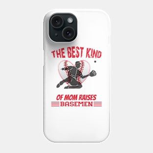 the best kind of mom raises basemen Phone Case