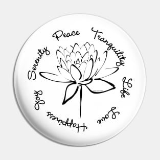 Black Lotus Serenity Pin