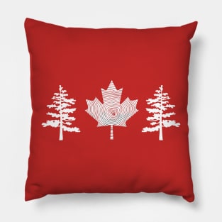 Tree Canada Flag Pillow