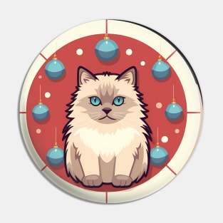 Ragdoll Cat Xmas  Ornament, Love Cats Pin