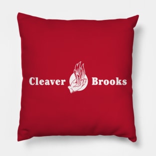 Retro Cleaver Brooks Boiler Logo Pillow