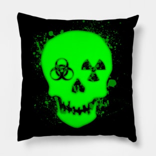 Toxic Skull Pillow