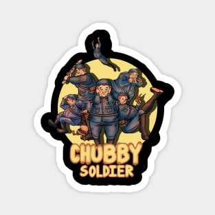 Chubby soldier Magnet