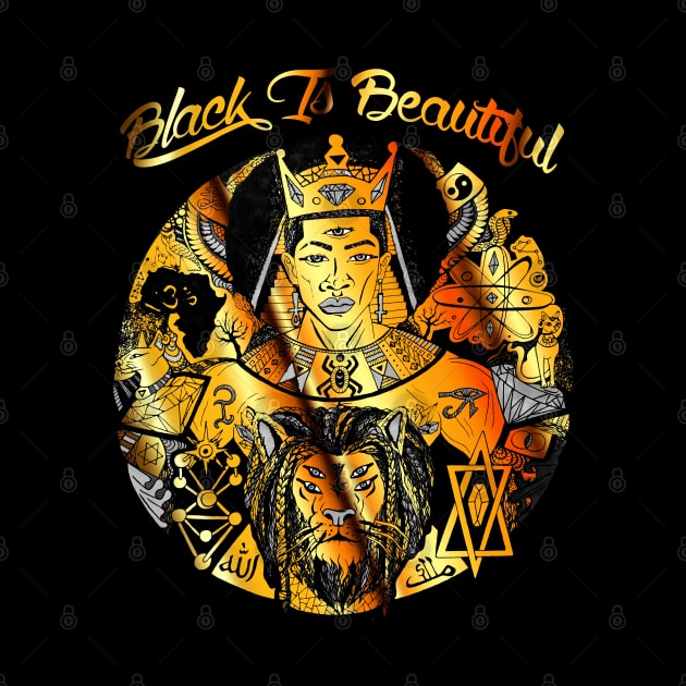 Gold and Black King Wise King Black Is Beautiful by kenallouis