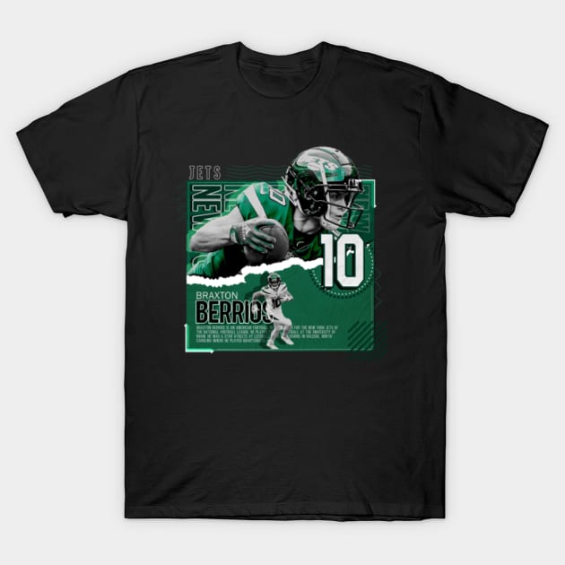 Rinkha Braxton Berrios Football Paper Poster Jets T-Shirt