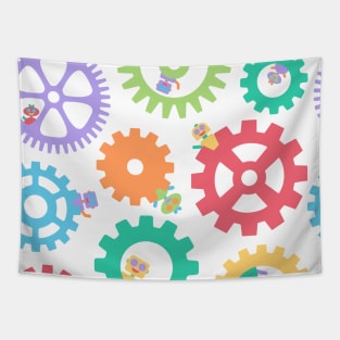 Robot Gears Tapestry