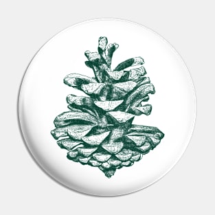 Green pine cone Pin