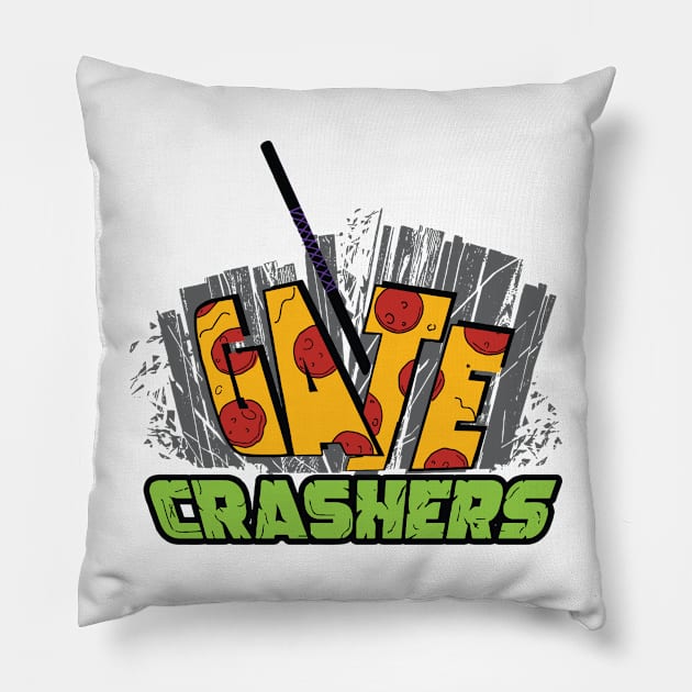 GateCrashers Turtle Power Logo (Staff) Pillow by GateCrashers