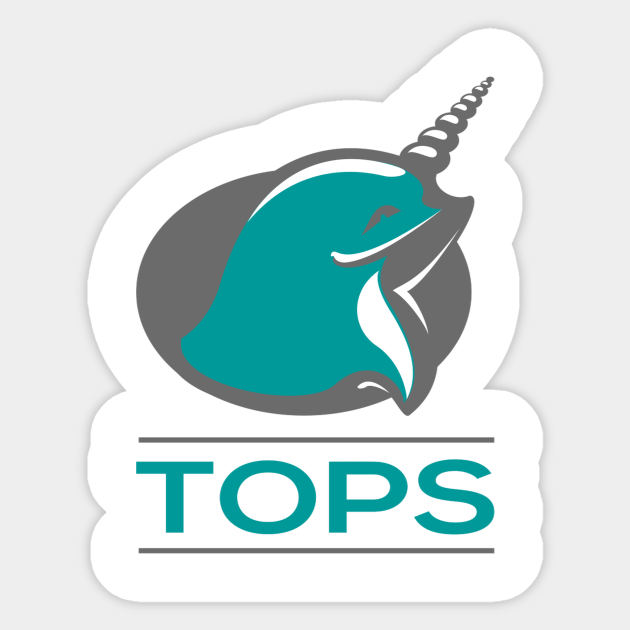 TOPS Narwhal Narwhal Sticker TeePublic