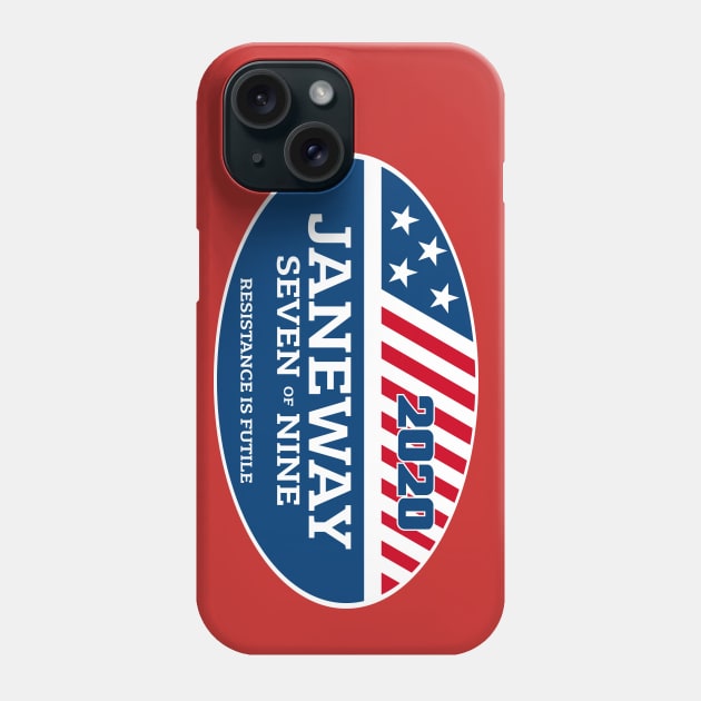 Janeway 2020 Parody Campaign Sticker Phone Case by doctorheadly