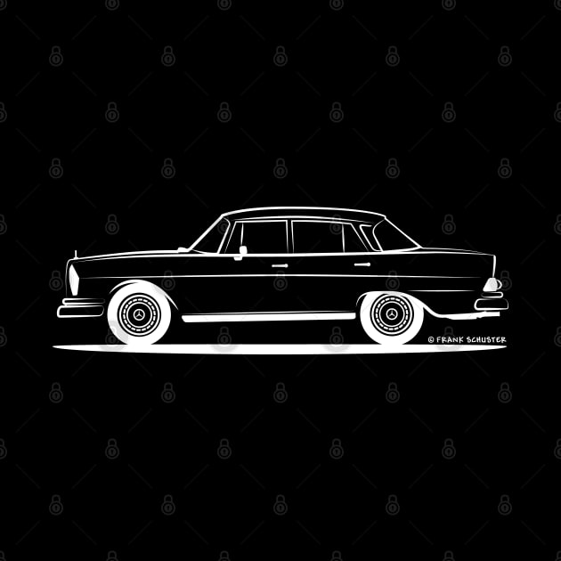 Mercedes Benz 220 SE Heckflosse Fin Tail W112 Sedan Wht by PauHanaDesign