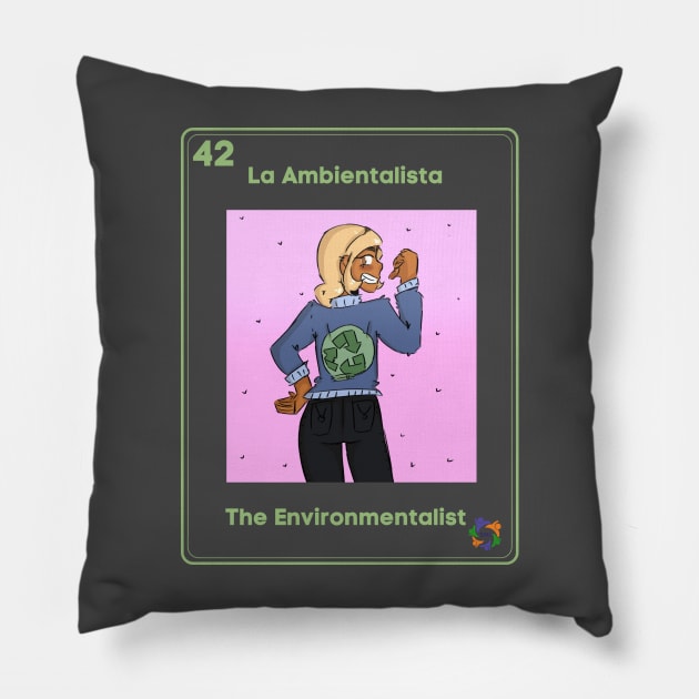 La Ambientalista Pillow by Somos Mujeres Latinas 