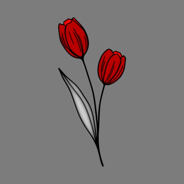 red and black flower by InspirationalDesign