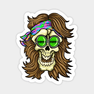 Hippie Skull Magnet