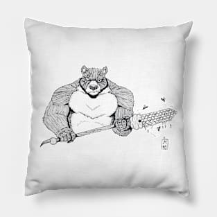 Bear warrior Pillow