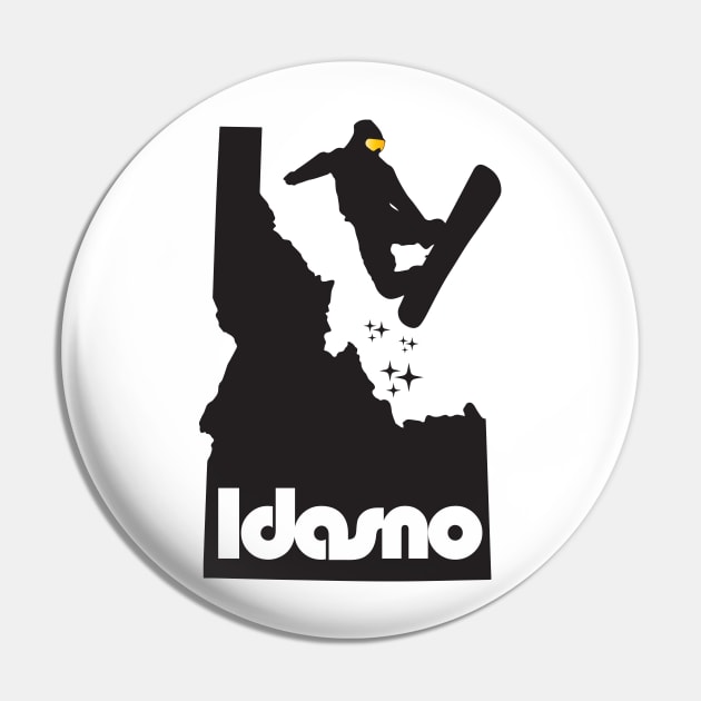 Idasno Boarder-Black Pin by GrumpyDog