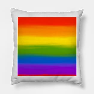 Rainbow colors, pride Pillow