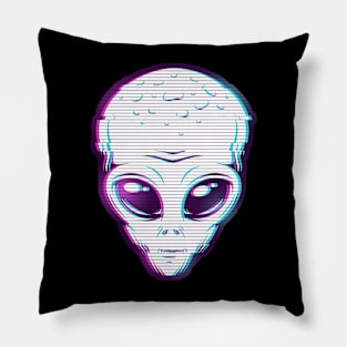 Alien Glitch Pillow