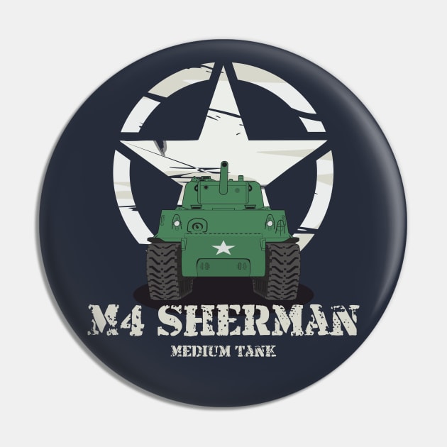 M4 Sherman Medium Tank Pin by FAawRay