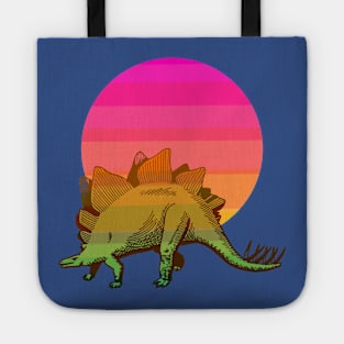 Stegosaurus at sunset Tote