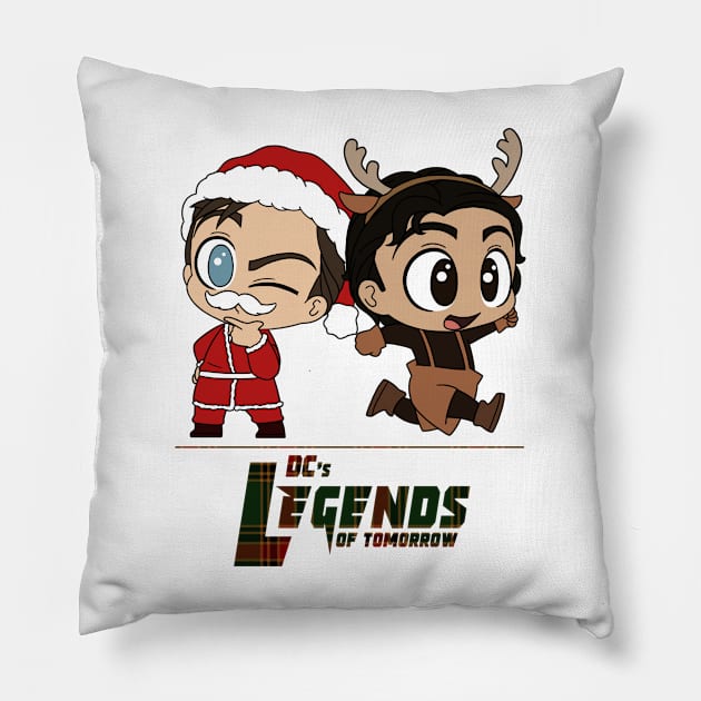 Christmas 2022 - Behrad and Nate v2 Pillow by RotemChan