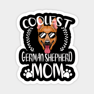 Glasses Coolest German Shepherd Dog Mom Magnet