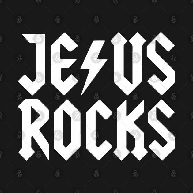 Jesus Rocks by ChristianLifeApparel