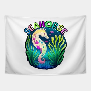 Animal Alphabet - S for Seahorse Tapestry