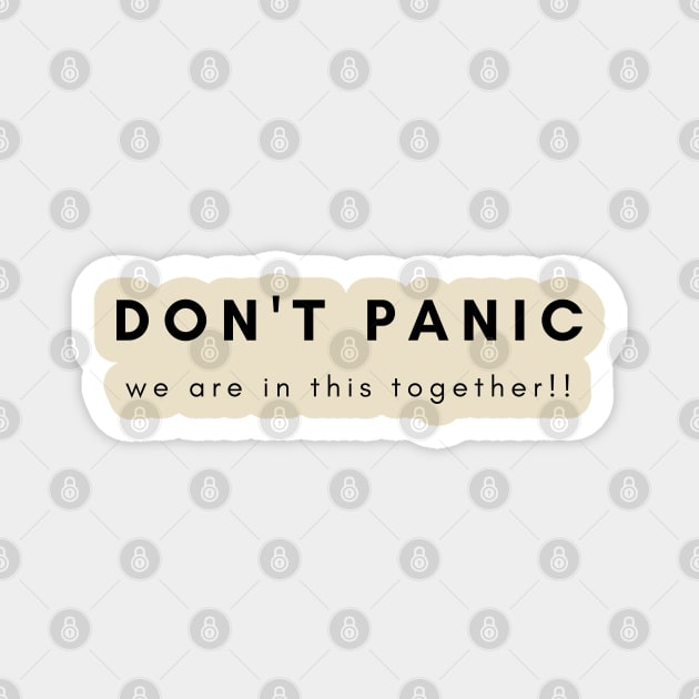 Don't panic Magnet by Serotonin