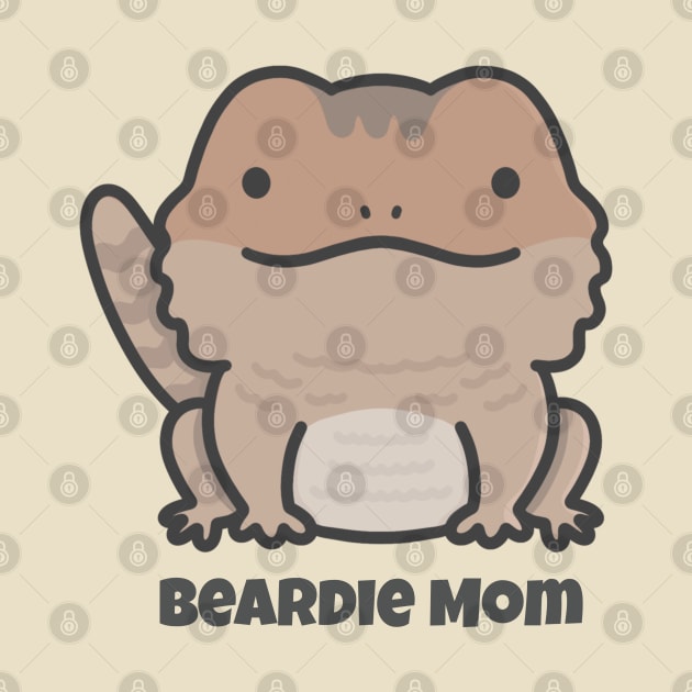 Brown Bearded Dragon Mom by pbanddoodles