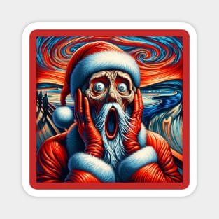 Santa's Silent Night Scream Magnet