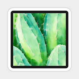 Watercolor cactus plant cactus pattern Magnet