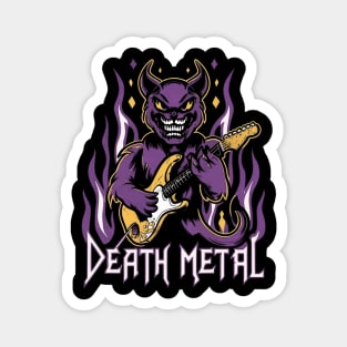 Death Metal Satanic Baphomet Cat Magnet