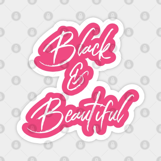 Black & Beautiful | African American | Black Lives Magnet by UrbanLifeApparel
