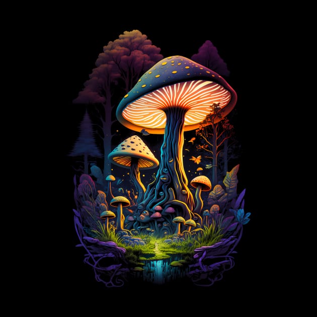 Mushroom Forest 5 by Bear Face Studios