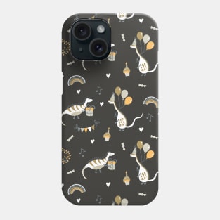 Pattern with dinosaurs Phone Case