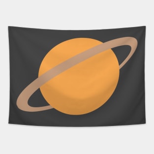 Planet Saturn Leans Left Tapestry