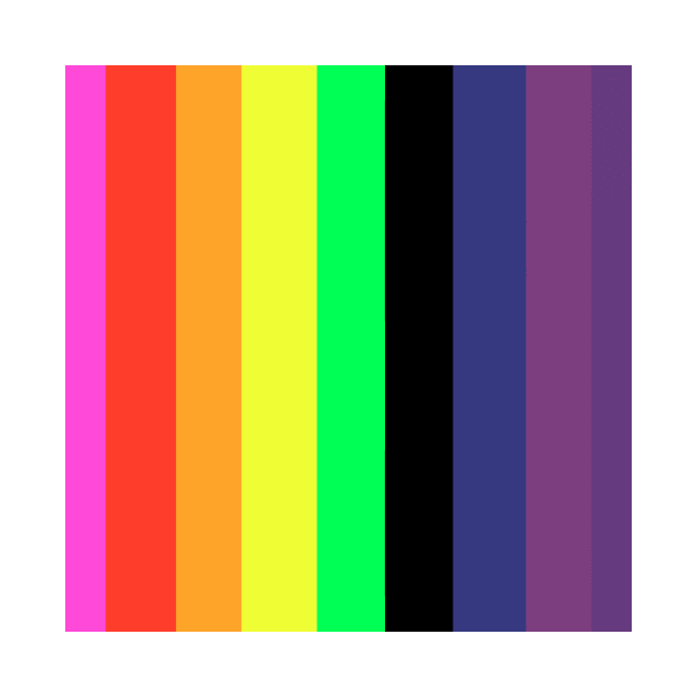 retro rainbow stripes by bettyretro