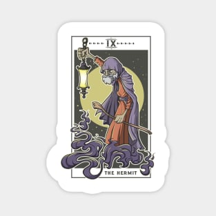 The Hermit Tarot Card Goth Gothic Gift Occult Comic Graphic Magnet