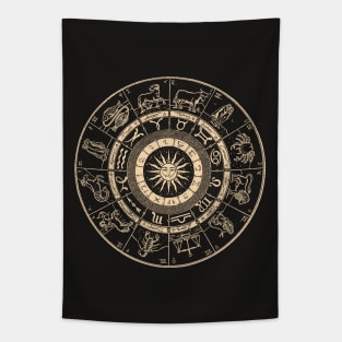 Hand Drawn Zodiac Chart Tapestry