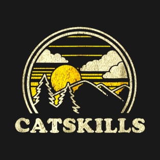 Catskills New York NY Shirt Vintage Hiking Mountains T-Shirt