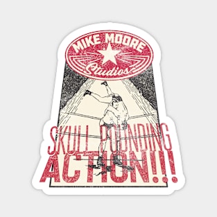 MIKE MOORE STUDIOS SKULL POUNDING ACTION!!! Magnet