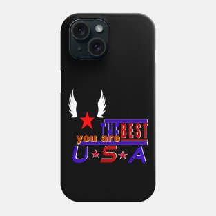 You Are The Best USA White wings design Phone Case