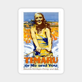 Timaru for me and you Vintage Poster 1935 Magnet