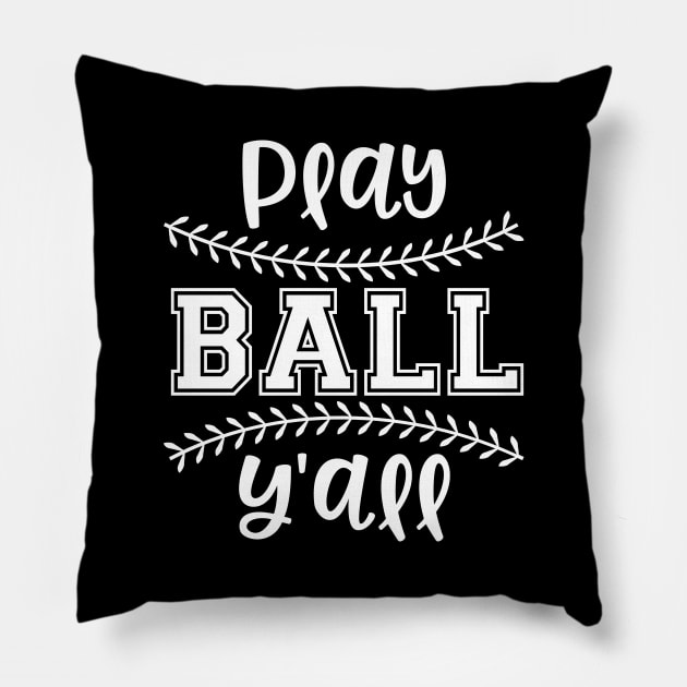 Play Ball Yal Pillow by ThrivingTees