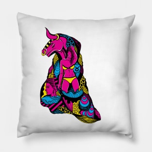 CMYK Her Taurus Pillow