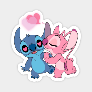 Stitch & Angel Magnet