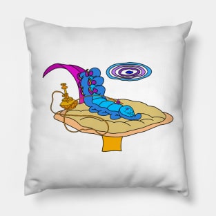 Smoking Caterpillar - Alice in Wonderland Pillow